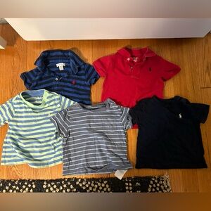 Lot of Ralph Lauren Polo shirts and polos 12M